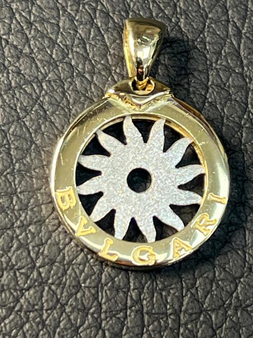 Златен медальон BVLGARI Bulgari zlaten 14 K 585 gold Булгари