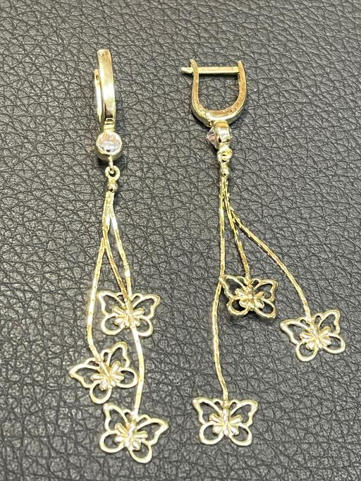 Златни обеци ЧИСТО НОВИ 14 карата 585 zlatni obeci zlaten gold