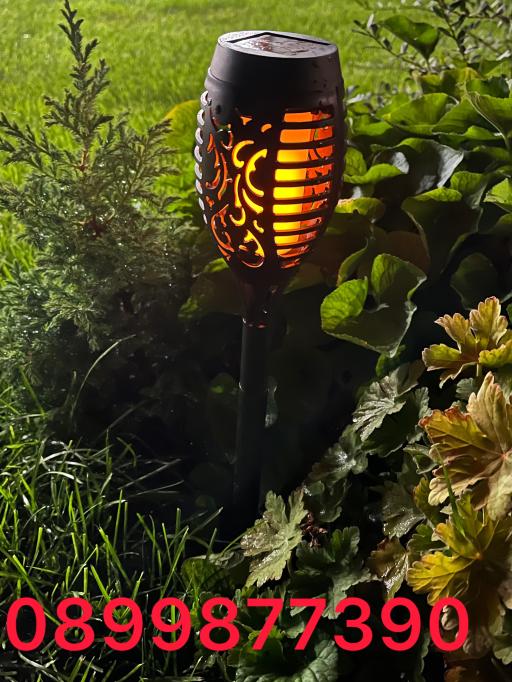 Соларна LED лампа факла градинска  с ефект на пламък Solar Light fire