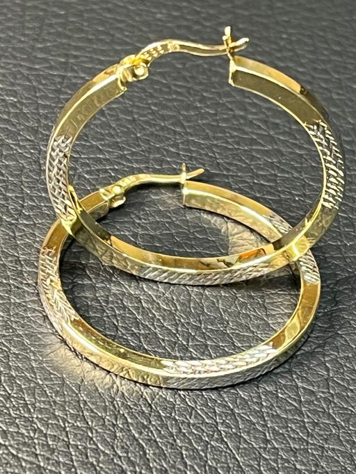 Златни обеци Халки ЧИСТО НОВИ 14 карата 585 zlatni obeci zlaten gold 