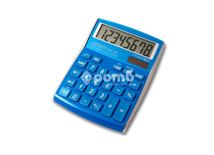 Калкулатор CITIZEN CDC 80 LBL Настолен Сигнално Син 8 разряда-1
