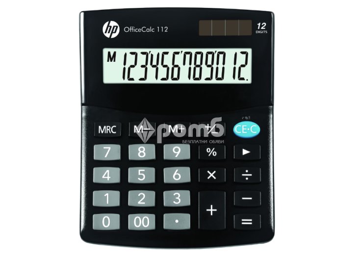 Настолен калкулатор HP модел Office calc 112 12 разряда черен-1