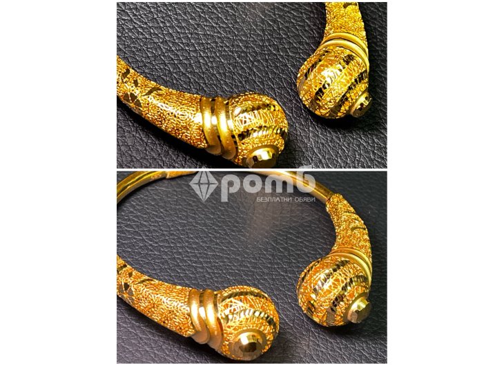 Златна гривна белезник grivna zlaten 14 k 585 gold-1