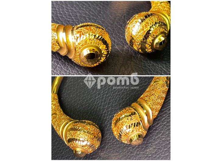 Златна гривна белезник grivna zlaten 14 k 585 gold-2
