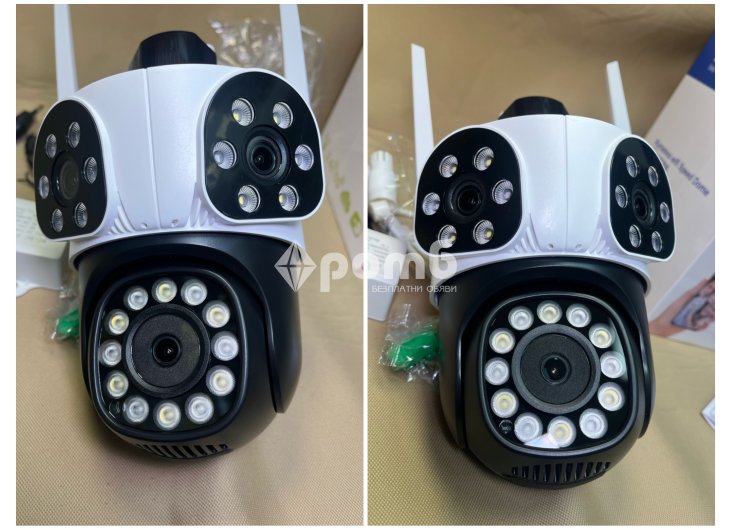 Тройна камера wifi 12 mpx последен модел 2025 сирена camera kamera-2