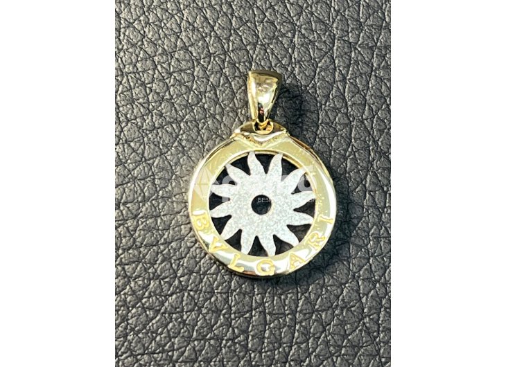 Златен медальон BVLGARI Bulgari zlaten 14 K 585 gold Булгари-2