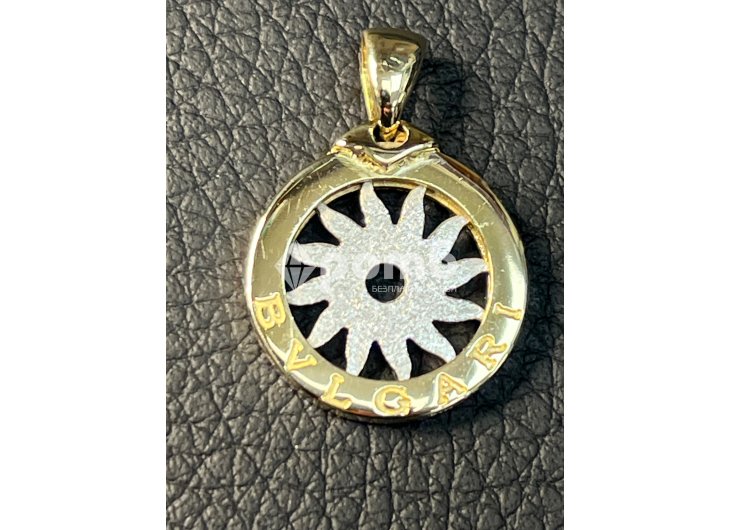 Златен медальон BVLGARI Bulgari zlaten 14 K 585 gold Булгари-1