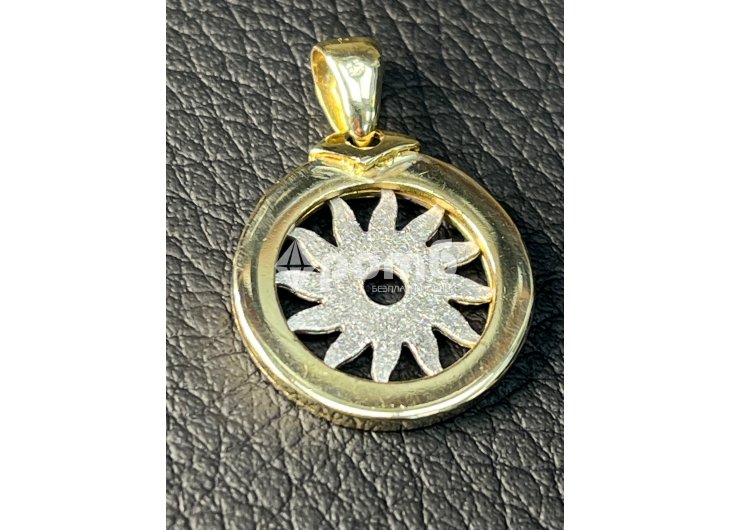 Златен медальон BVLGARI Bulgari zlaten 14 K 585 gold Булгари-5