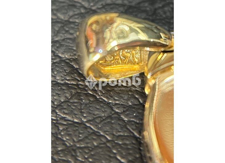 Златен медальон BVLGARI Bulgari zlaten 14 K 585 gold Булгари-6