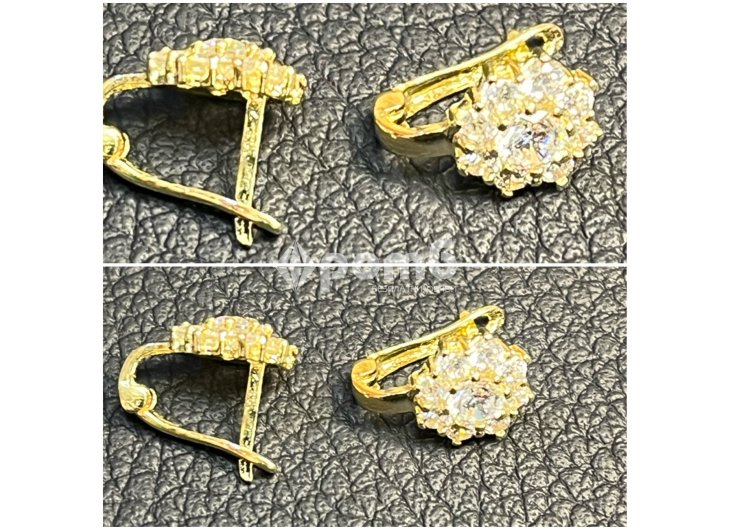 Златни обеци детски 14 карата 585 zlatni obeci zlaten -7