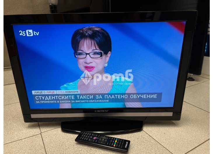 Телвизор CROWN TFT LCD 22 инча в отлично състояние цифров тунер USB TV Televizor-7