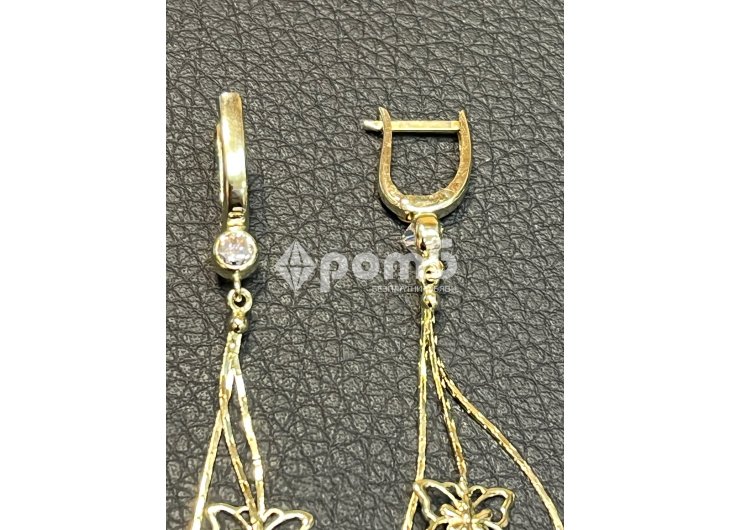 Златни обеци ЧИСТО НОВИ 14 карата 585 zlatni obeci zlaten gold-2