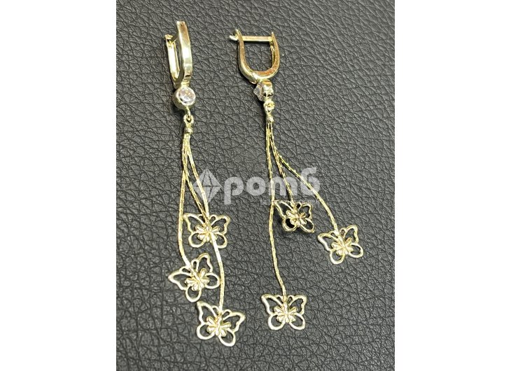 Златни обеци ЧИСТО НОВИ 14 карата 585 zlatni obeci zlaten gold-5