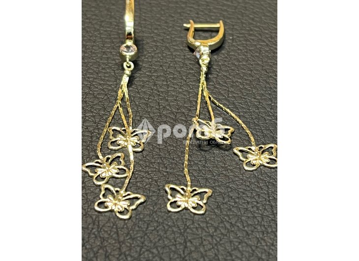 Златни обеци ЧИСТО НОВИ 14 карата 585 zlatni obeci zlaten gold-3