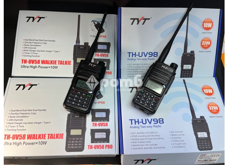 Радиостанция TYT THUV58 USB C последен модел 2025 walkie talkie radiostation радио уоки токи 10
