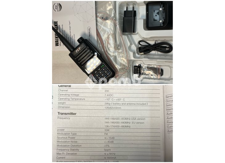 Радиостанция TYT THUV58 USB C последен модел 2025 walkie talkie radiostation радио уоки токи 4