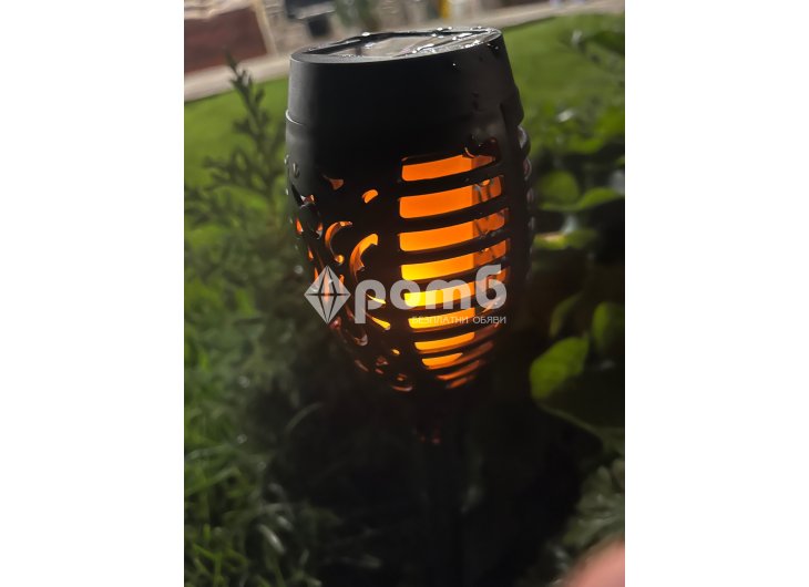 Соларна LED лампа факла градинска с ефект на пламък Solar Light fire 8