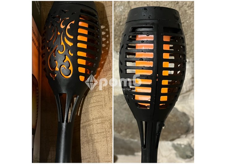 Соларна LED лампа факла градинска с ефект на пламък Solar Light fire 5