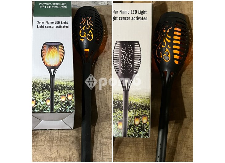 Соларна LED лампа факла градинска с ефект на пламък Solar Light fire 3