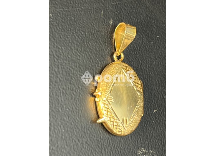 Висулка медальон снимка zlato gold 14 карата 585 karat-6