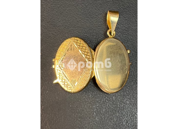 Висулка медальон снимка zlato gold 14 карата 585 karat-2