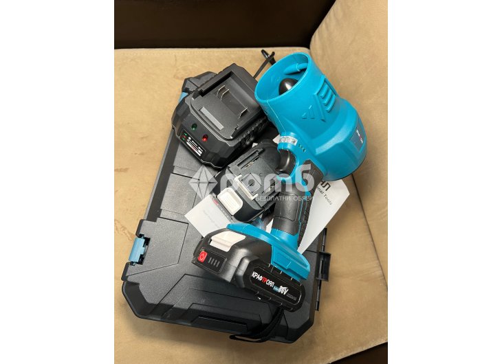 Духалка турбо акумулатрна пистолет въздушен метла 2 батерии duhalka-2