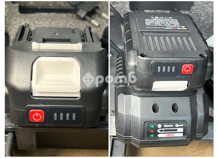 Духалка турбо акумулатрна пистолет въздушен метла 2 батерии duhalka-6