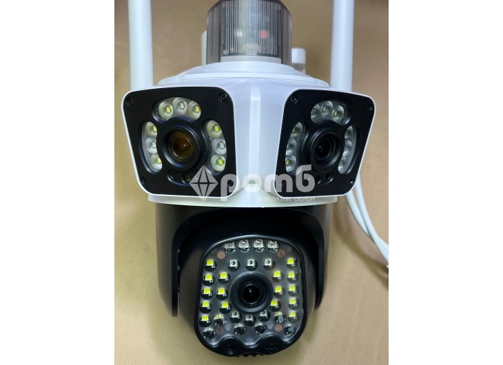 Тройна камера wifi LYLU 12 mpx последен модел 2025 сирена camera kamera -7