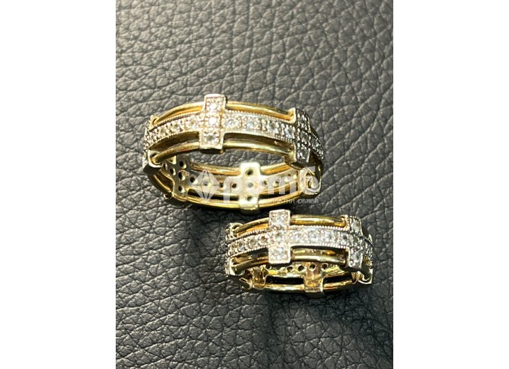 Златни Брачни венчални халки 14 K 585 Gold zlatni halki prasten brachni-6
