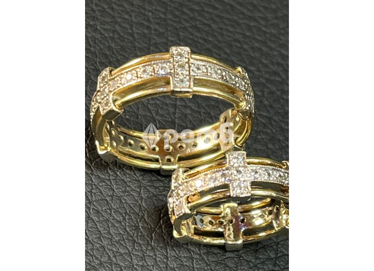 Златни Брачни венчални халки 14 K 585 Gold zlatni halki prasten brachni-4