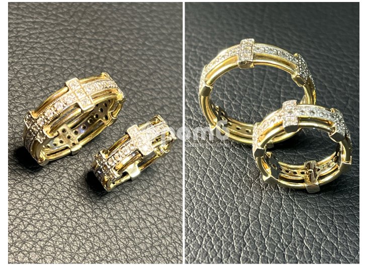 Златни Брачни венчални халки 14 K 585 Gold zlatni halki prasten brachni-10