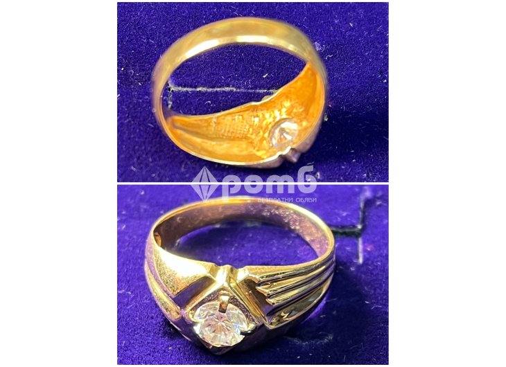 Златен пръстен 14 K 585 Gold zlatni prasten-9
