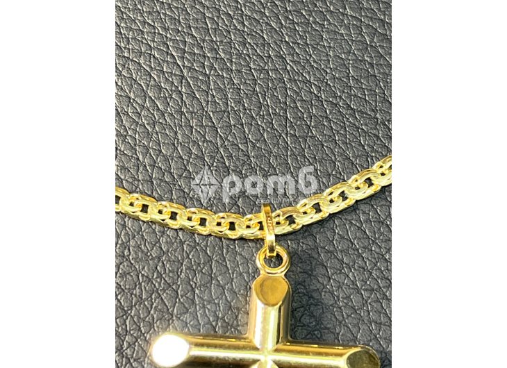 Златен Ланец кръст синджир krast ланче 14 к 585 gold zlato lanec lance-3