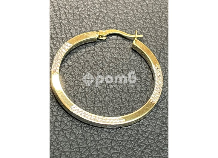 Златни обеци Халки ЧИСТО НОВИ 14 карата 585 zlatni obeci zlaten gold -2