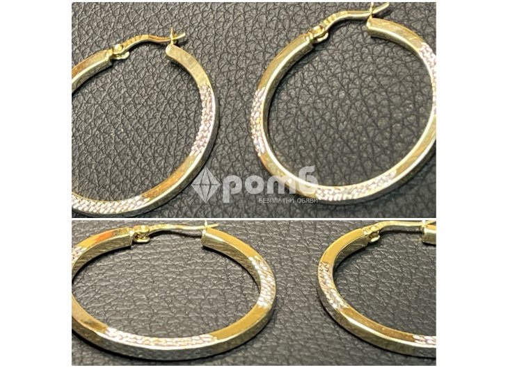 Златни обеци Халки ЧИСТО НОВИ 14 карата 585 zlatni obeci zlaten gold -8