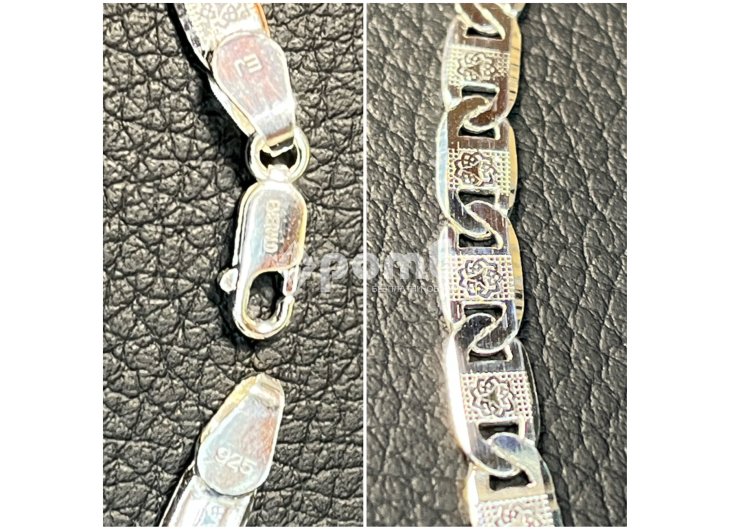 Сребърно ланче ланец чисто нов синджир 925 silver lanec lanche sinjir-7