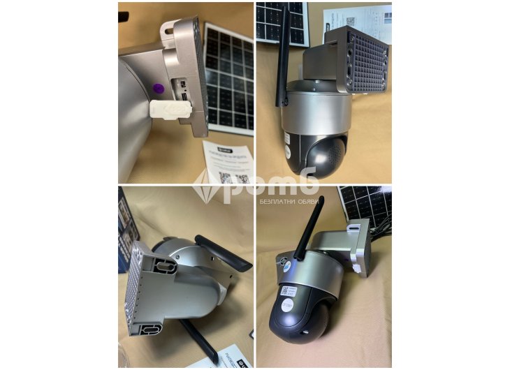 4G Соларна Двойна Камера LYLU 12 mpx 4G Сим карта безжична kamera sim-6