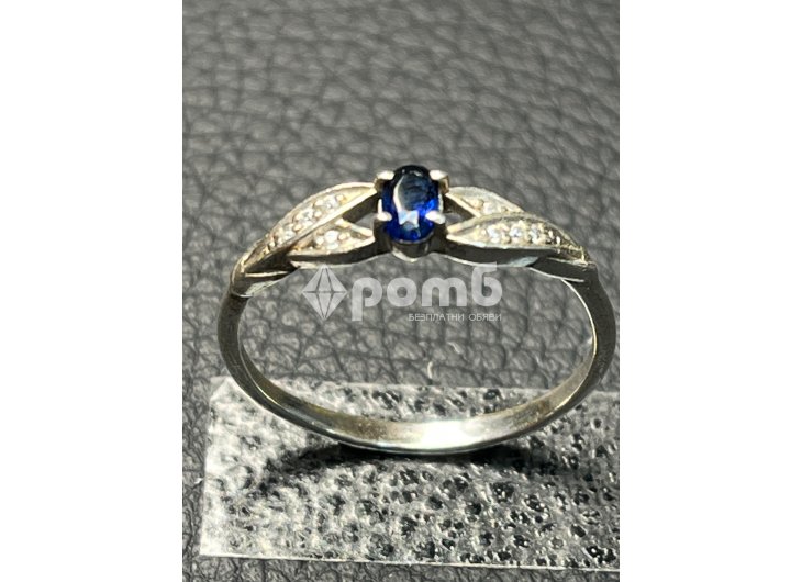 Сребърен пръстен естествен син САПФИР камък 925 silver -2
