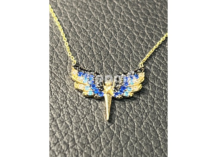 Златно колие феникс 14 карата 585 zlatni gold Fenix-3