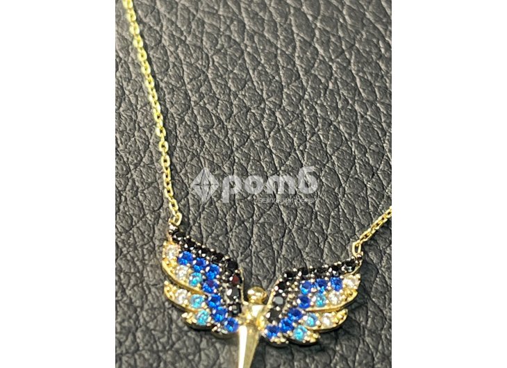 Златно колие феникс 14 карата 585 zlatni gold Fenix-6