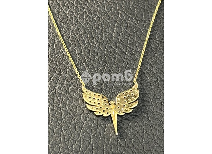 Златно колие феникс 14 карата 585 zlatni gold Fenix-10