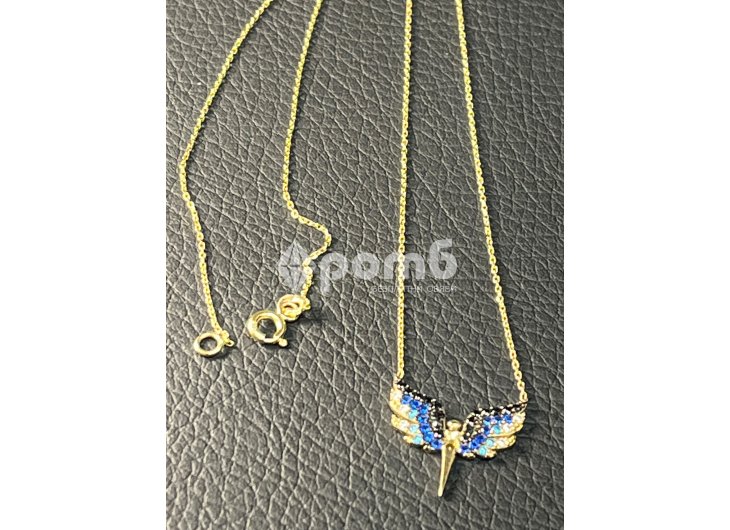 Златно колие феникс 14 карата 585 zlatni gold Fenix-2