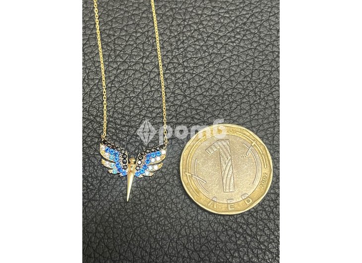 Златно колие феникс 14 карата 585 zlatni gold Fenix-9