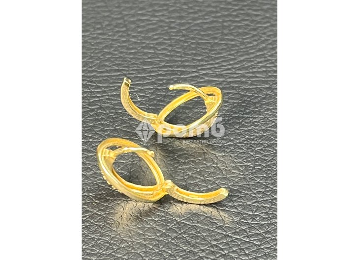 Златни обеци Халки циркон ЧИСТО НОВИ 14 карата 585 zlatni obeci zlaten gold-8