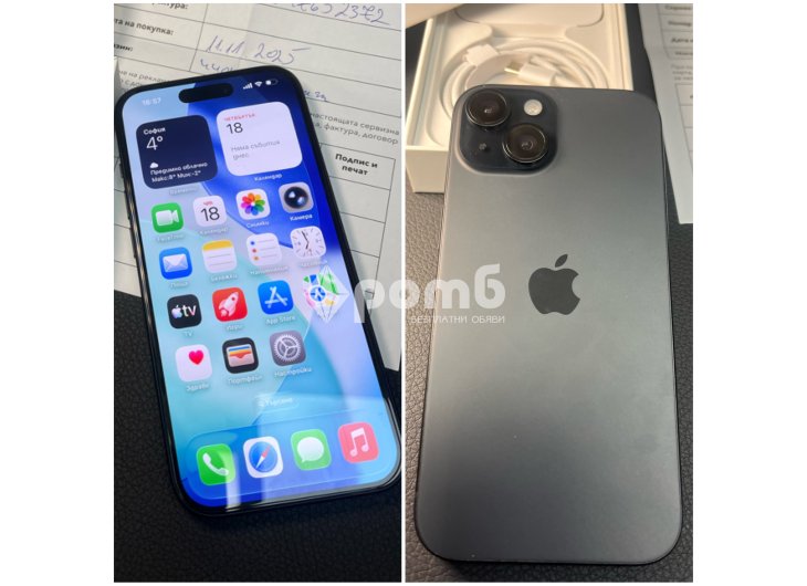  Apple iphone 15 BLACK нов гаранция айфон айфоун-2