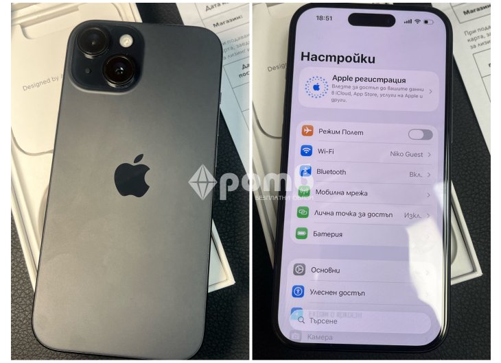 Apple iphone 15 BLACK нов гаранция айфон айфоун-3