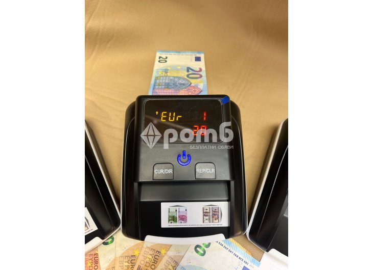 Детектор за фалшиви евро банкноти машина брояч euro usd-3
