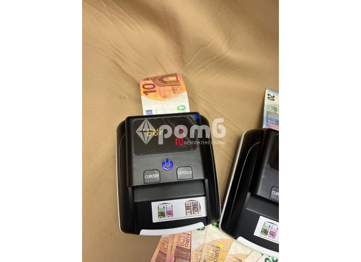 Детектор за фалшиви евро банкноти машина брояч euro usd-4