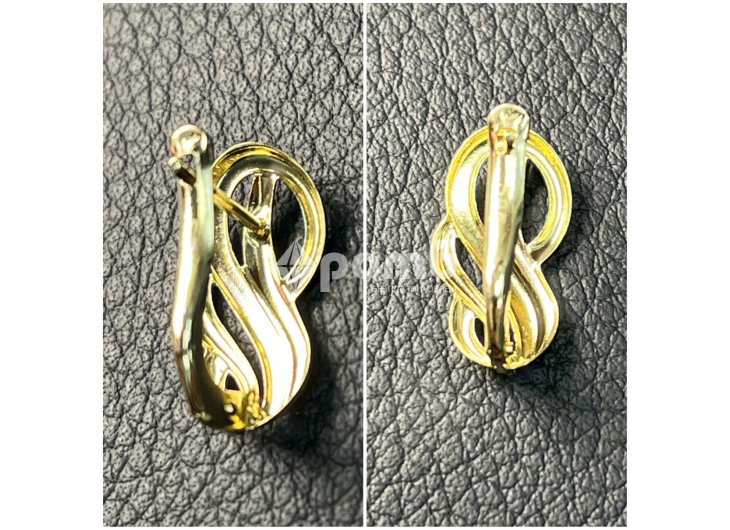 Златни обеци ЧИСТО НОВИ 14 карата 585 zlatni obeci zlaten gold ЦЕНАТА Е КРАЙНА И НЕ ПОДЛЕЖИ НА ОБСЪЖДАНЕ Заложна къща доверие ке 3