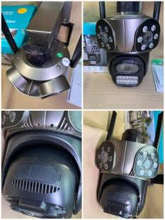 Тройна камера wifi 10 mpx последен модел 2025 сирена camera kamera 